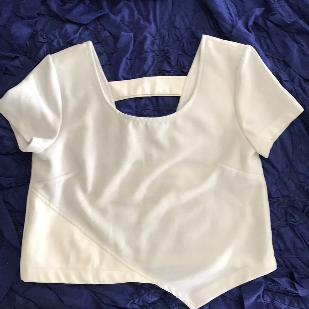 Tobi white crop top
